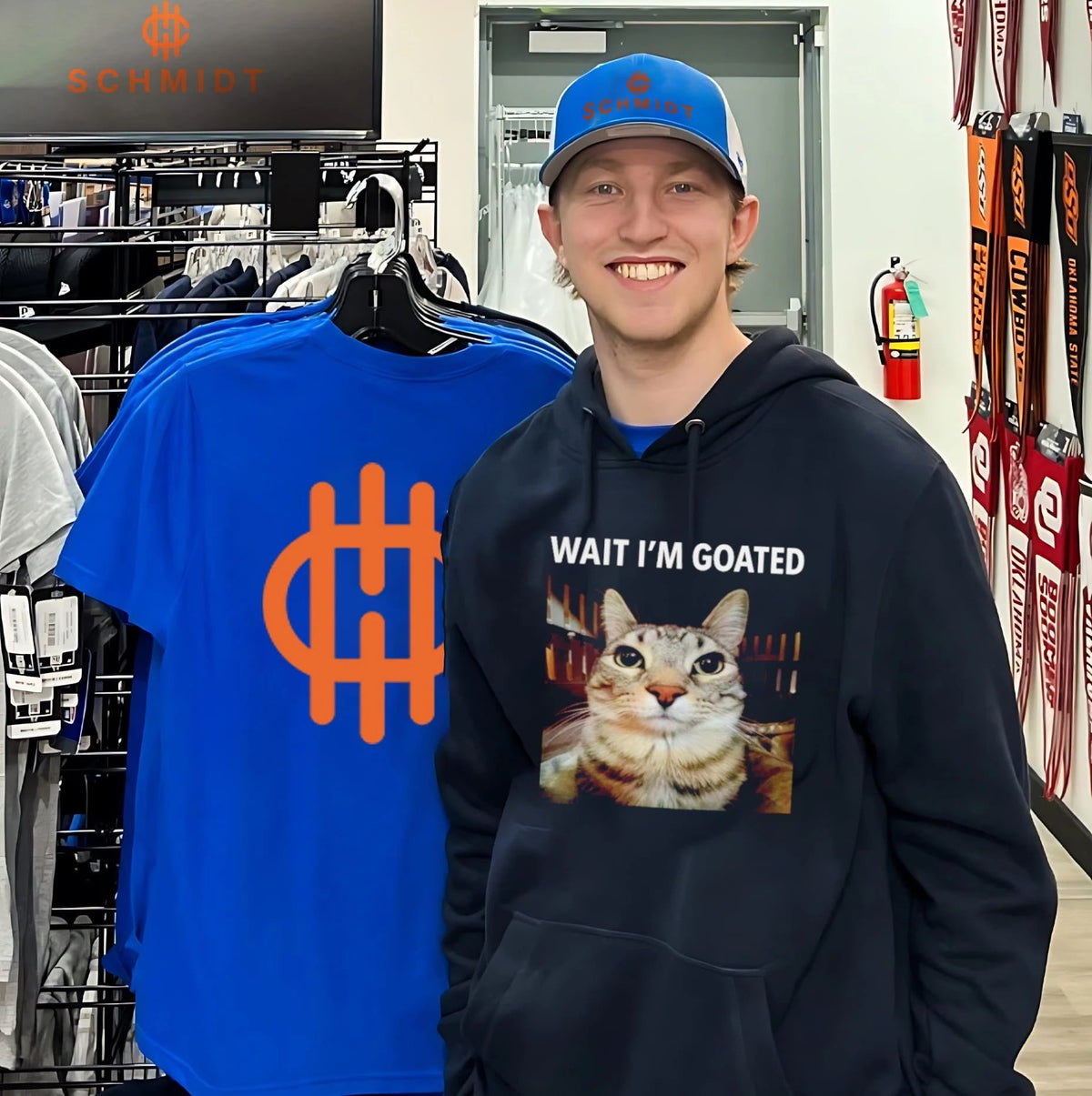 Eric Hartman Wait I’m Goated Meme Cat Shirt