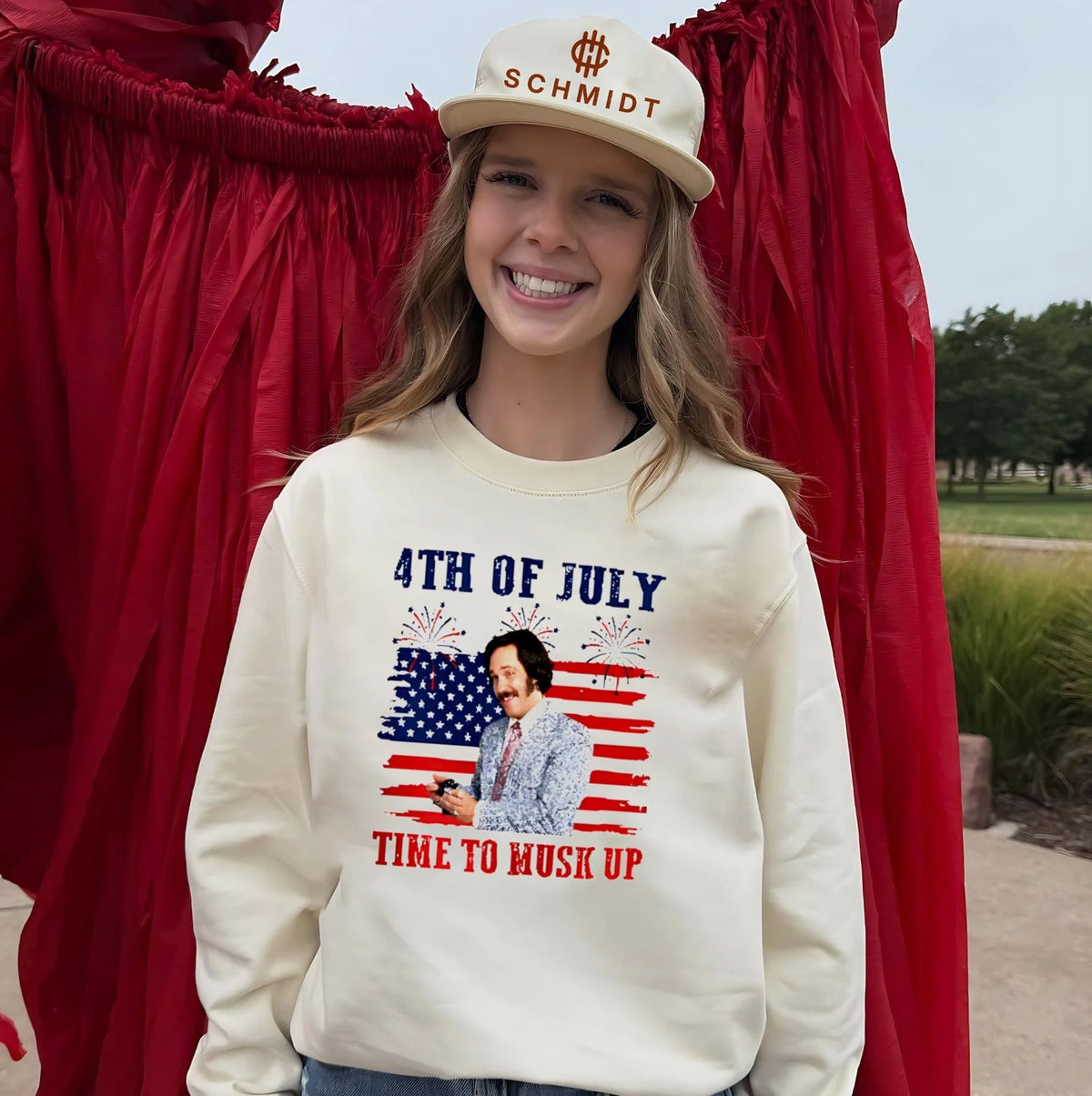 Brian FanBrian Fantana Time To Musk Up Funny Anchorman 4th of July shirt
