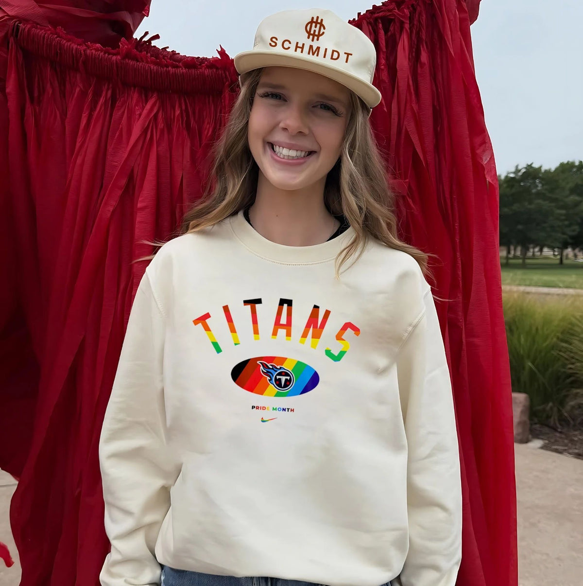 Tennessee Titans Pride Month Rainbow logo shirt