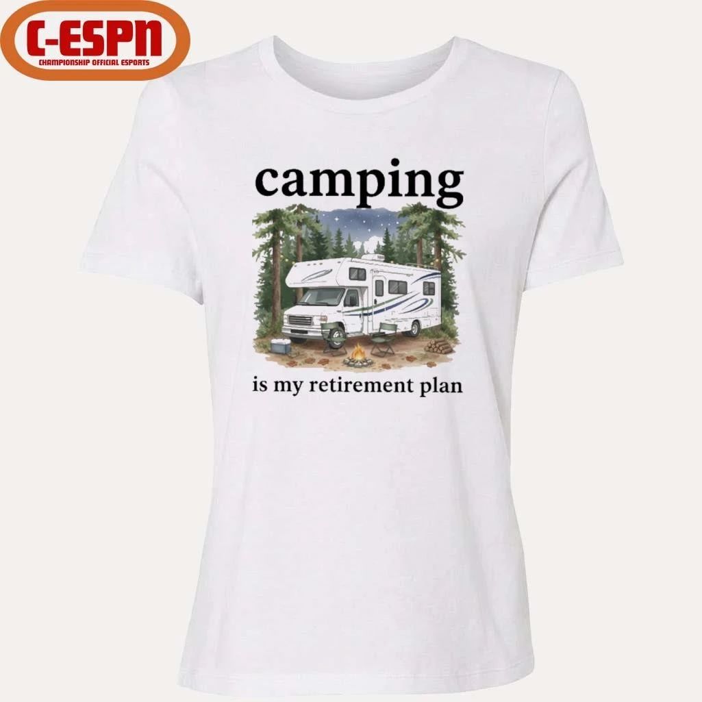 Camping Is My Retirement Plan RV Car In The Forest 2026 Shirt