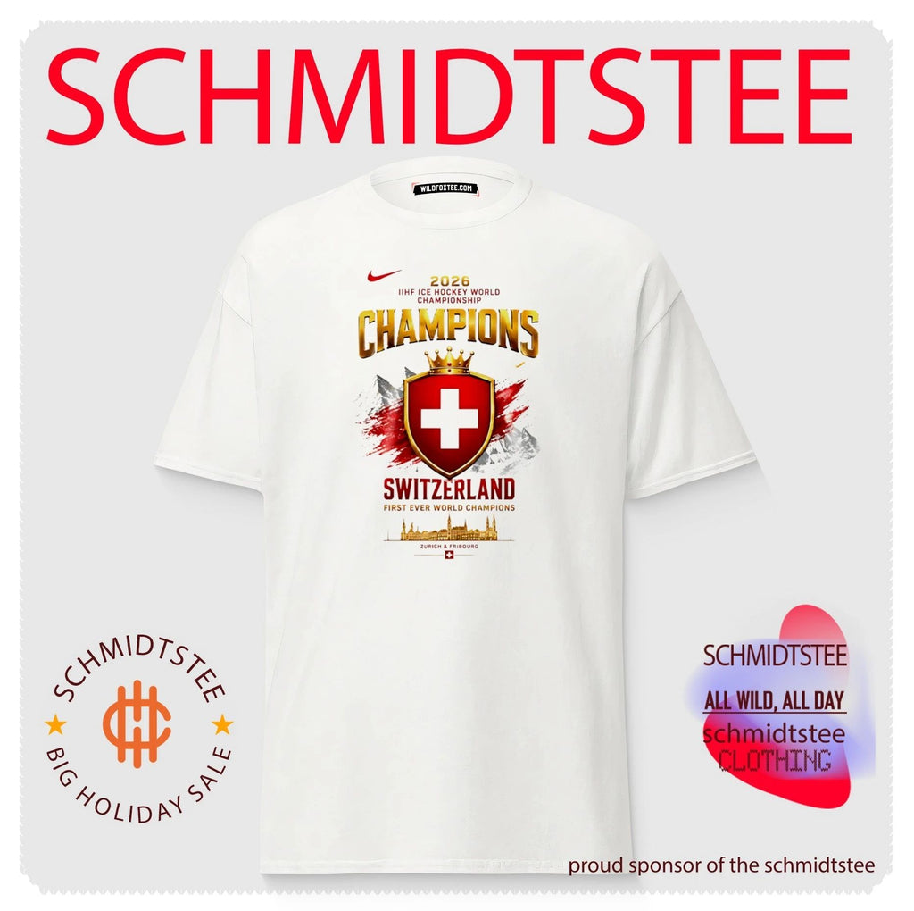 Switzerland 2026 IIHF Ice Hockey World Champions shirt