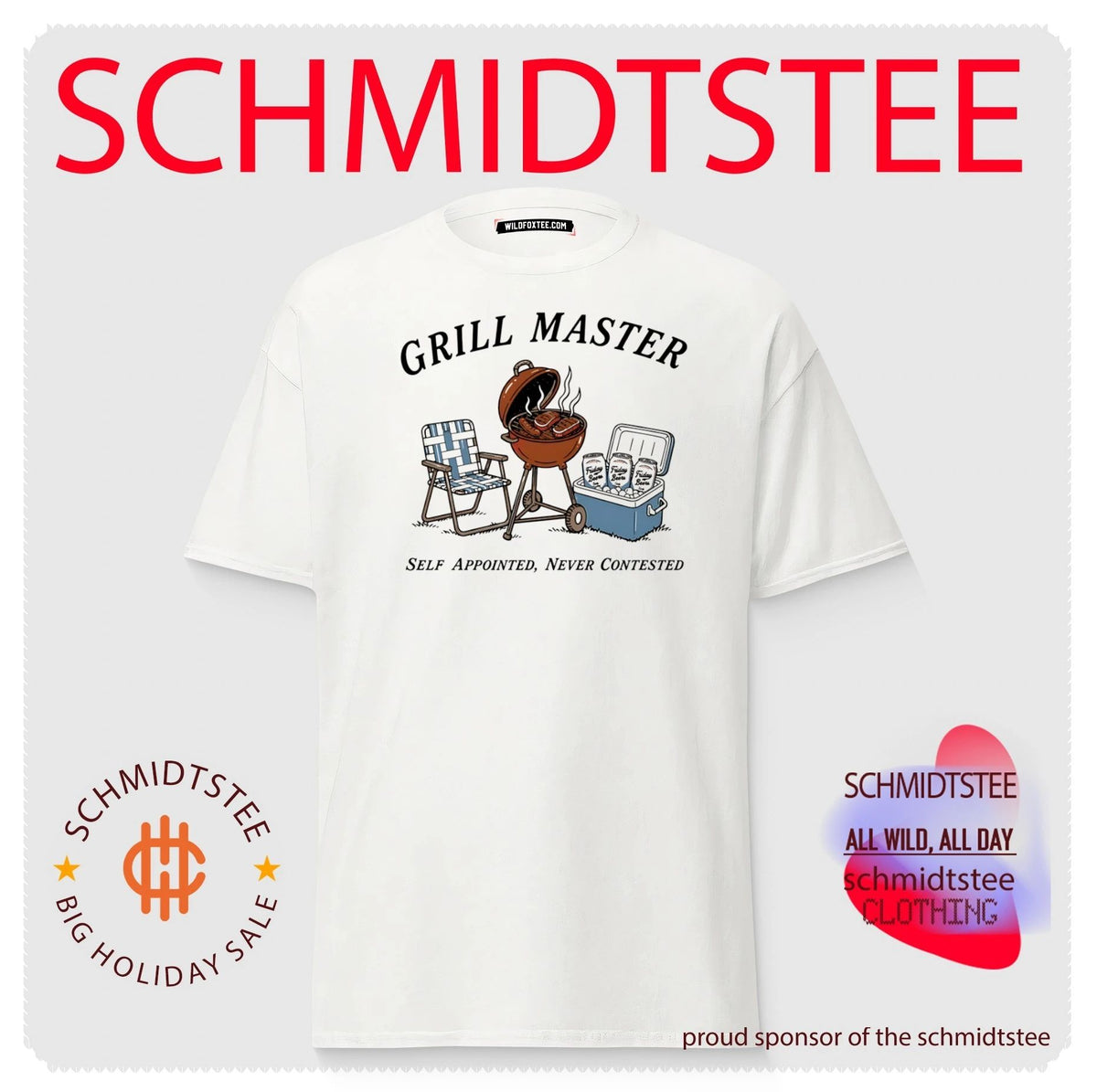 Grill Master self appointed never contested shirt