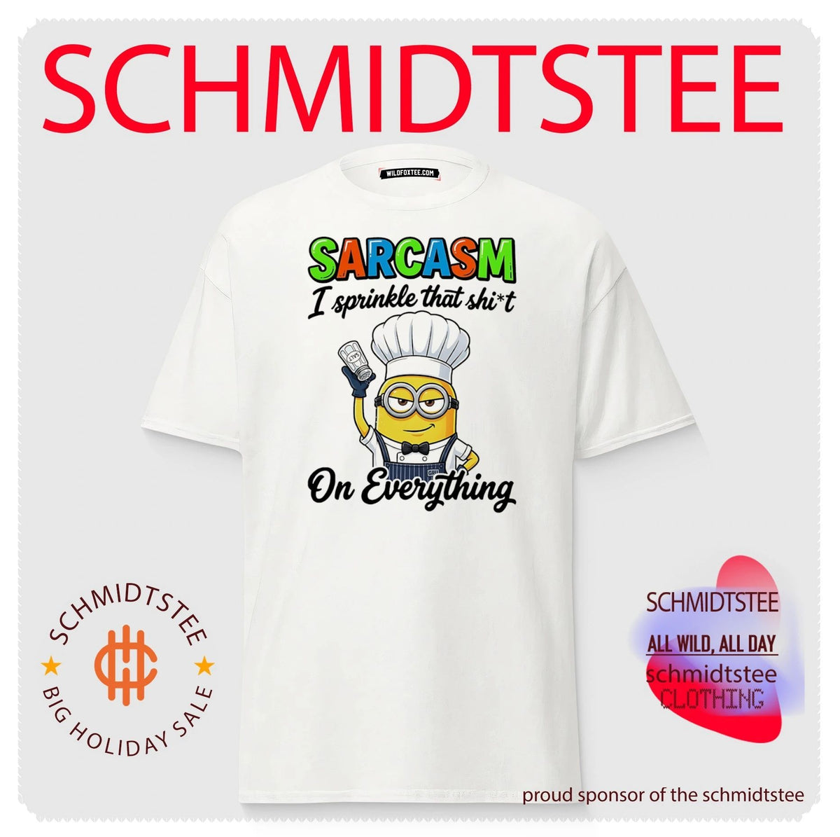 Sarcasm I sprinkle that shit on everything Minion shirt