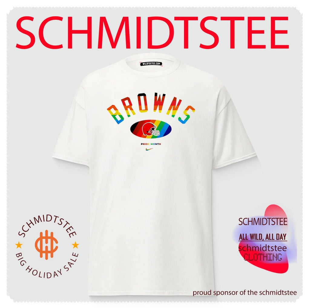 Cleveland Browns Pride Month Rainbow logo shirt