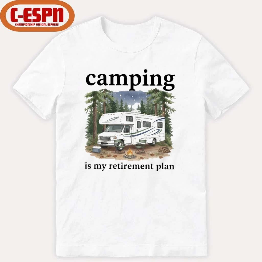 Camping Is My Retirement Plan RV Car In The Forest 2026 Shirt