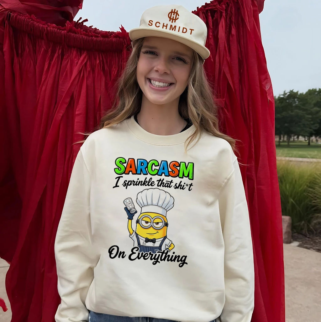 Sarcasm I sprinkle that shit on everything Minion shirt