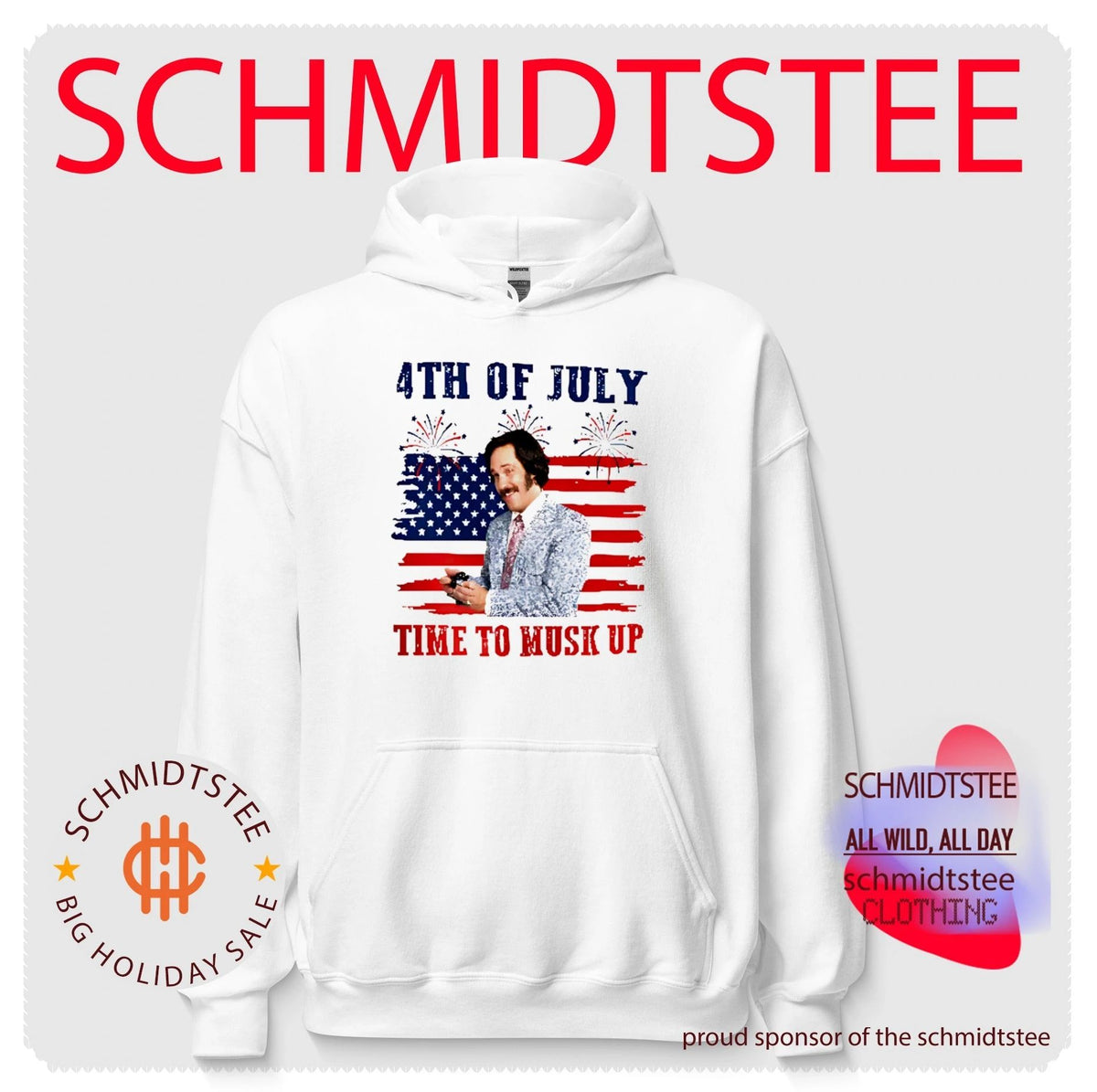Brian FanBrian Fantana Time To Musk Up Funny Anchorman 4th of July shirt