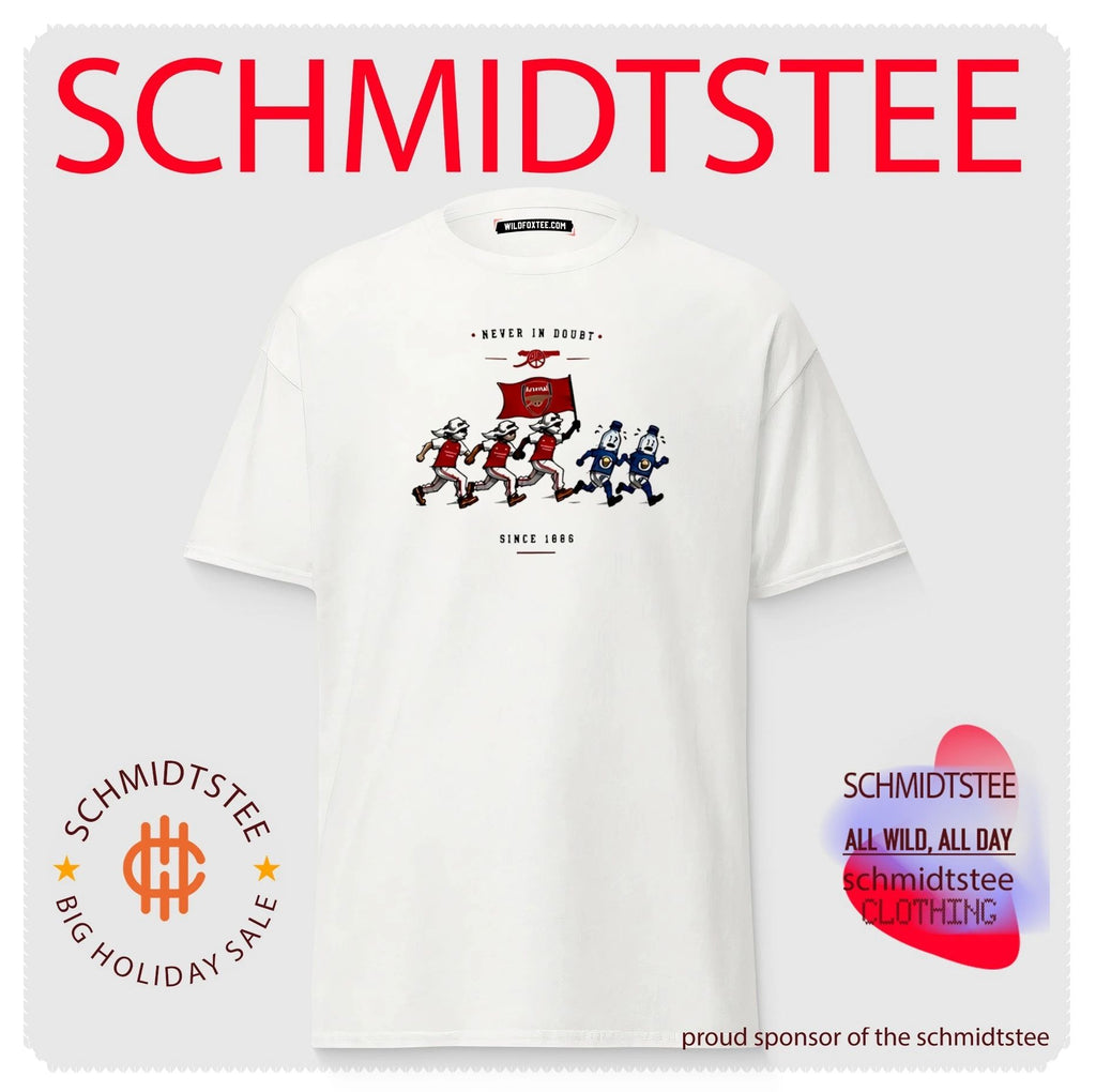 Never in doubt since 1886 Arsenal cartoon graphic shirt