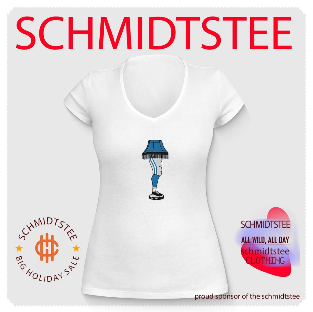 Detroit Lions football leg lamp illustration shirt