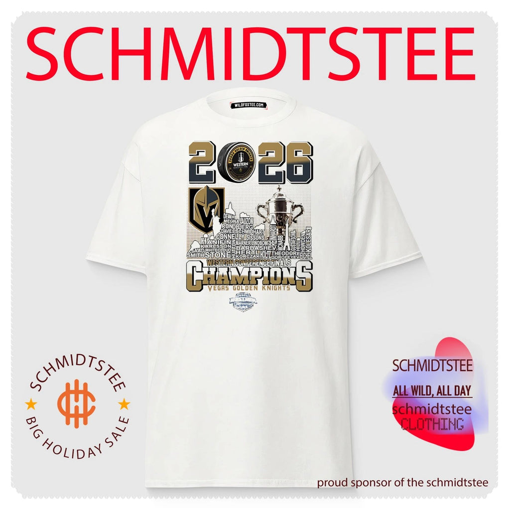 Vegas Golden Knights 2026 Western Conference Champions skyline shirt