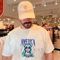 America Statue Of Liberty Blowing Bubble Gum 4th Of July Shirt