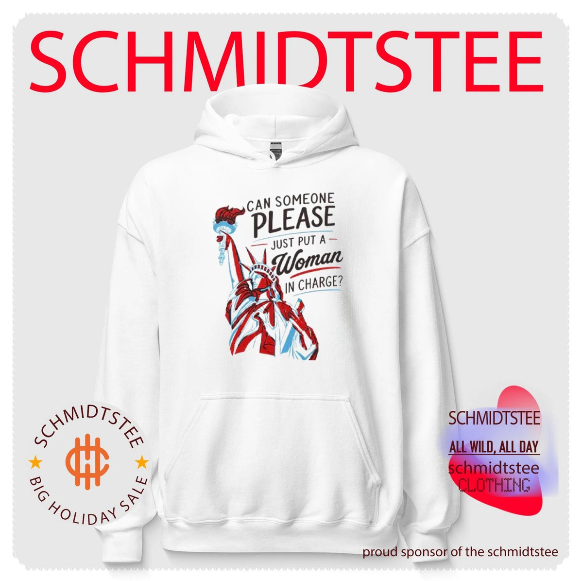 Can Someone Please Just Put A Woman In Charge Feminist 4th of July Shirt