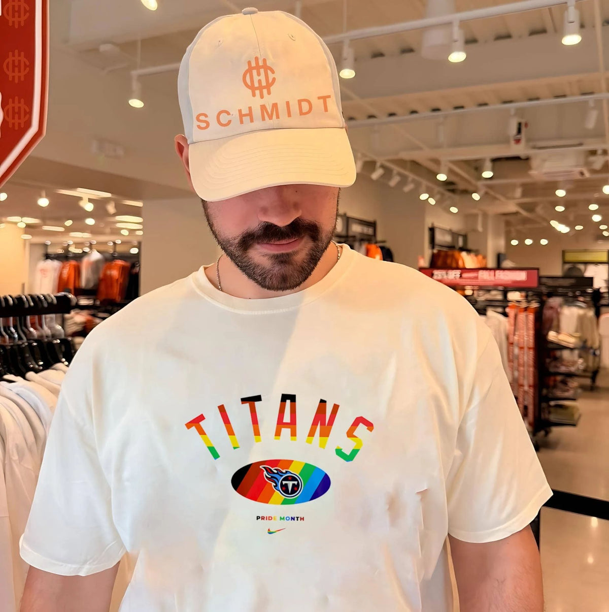 Tennessee Titans Pride Month Rainbow logo shirt