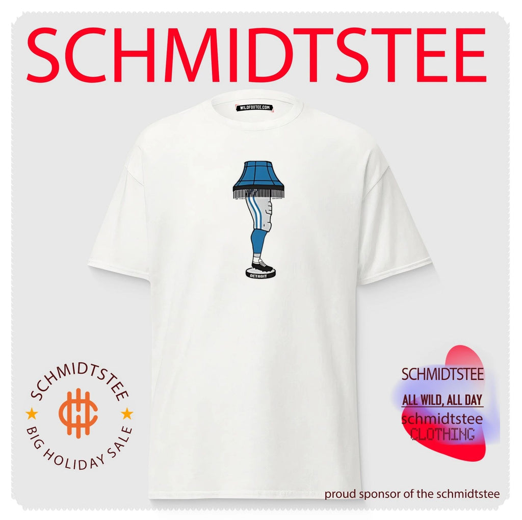 Detroit Lions football leg lamp illustration shirt