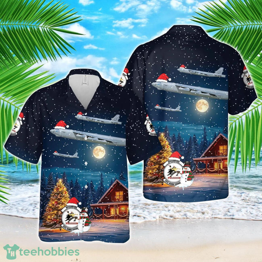 US Air Force B-52H Stratofortress 2nd BW, 20th BS, LA-60-0008 Lucky Lady IV. Barksdale AFB, LA – 2014 Christmas Hawaiian Shirt