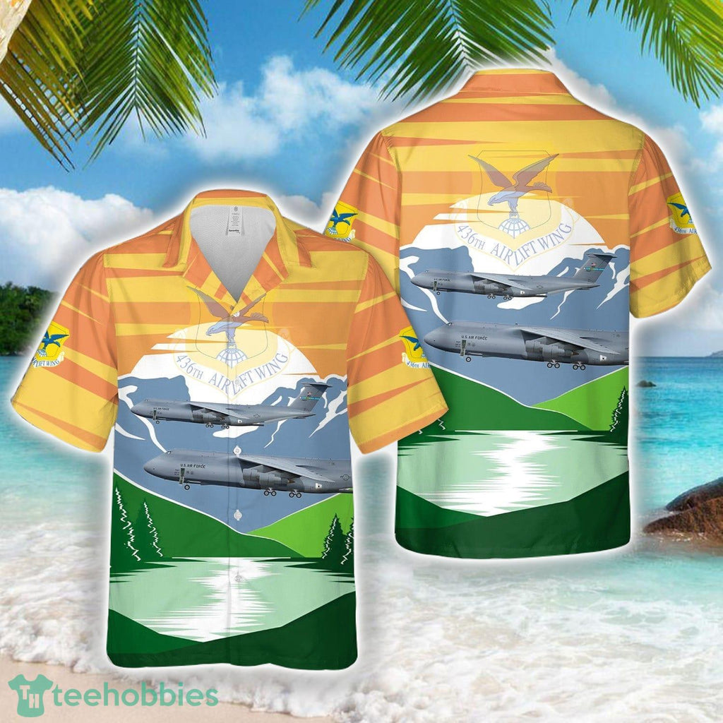 US Air Force C-5A Galaxy 512th Airlift Wing, 436th Airlift Wing, 9th Airlift Squadron, 70-0027 – Dover AFB, DE Hawaiian Shirt Beach Shirt