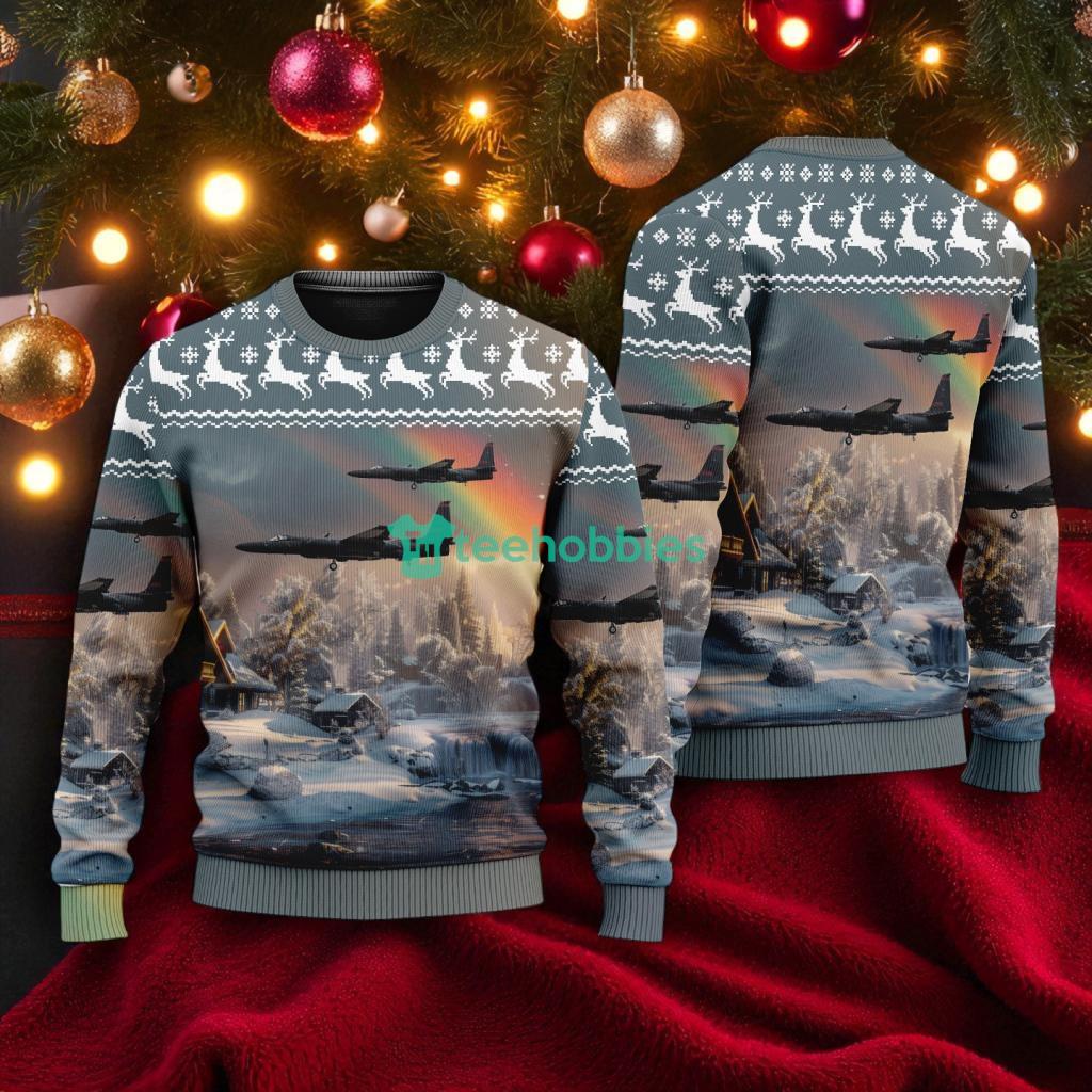 Us Air Force U-2s Dragon Lady Senior Span American Airlines Christmas House Under The Rainbow Ugly Sweater For You