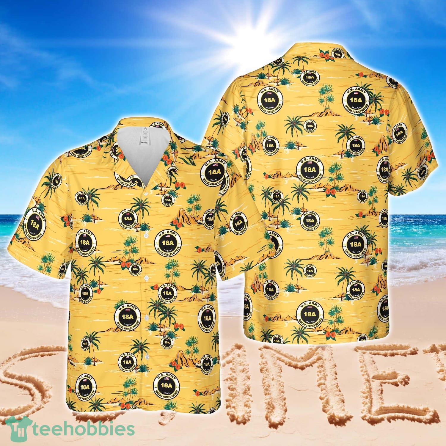 US Army 18A Special Forces Officer Hawaiian Shirt Beach Summer Shirt