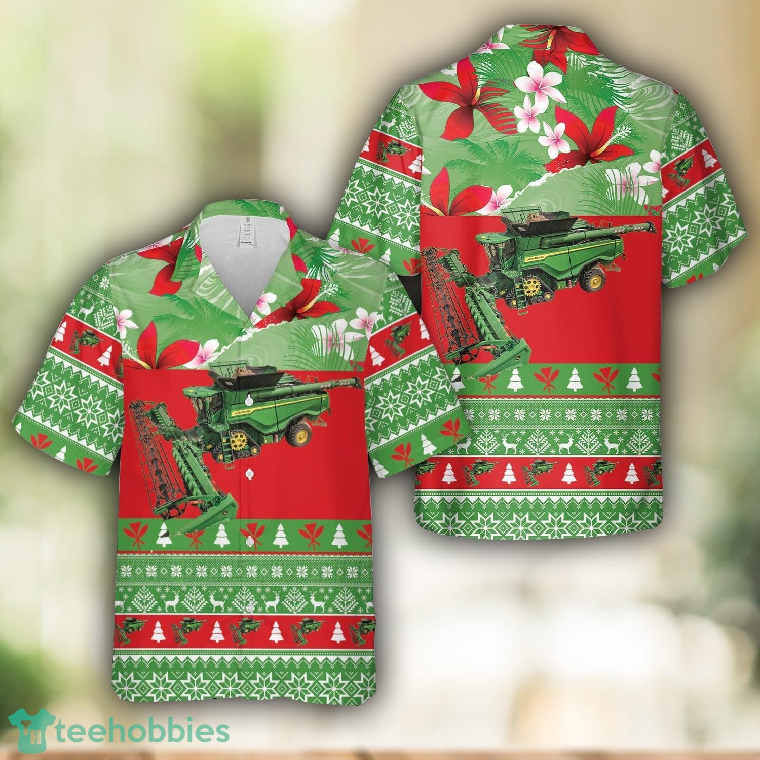 US Combine Harvester Christmas Hawaiian Shirt Beach Shirt