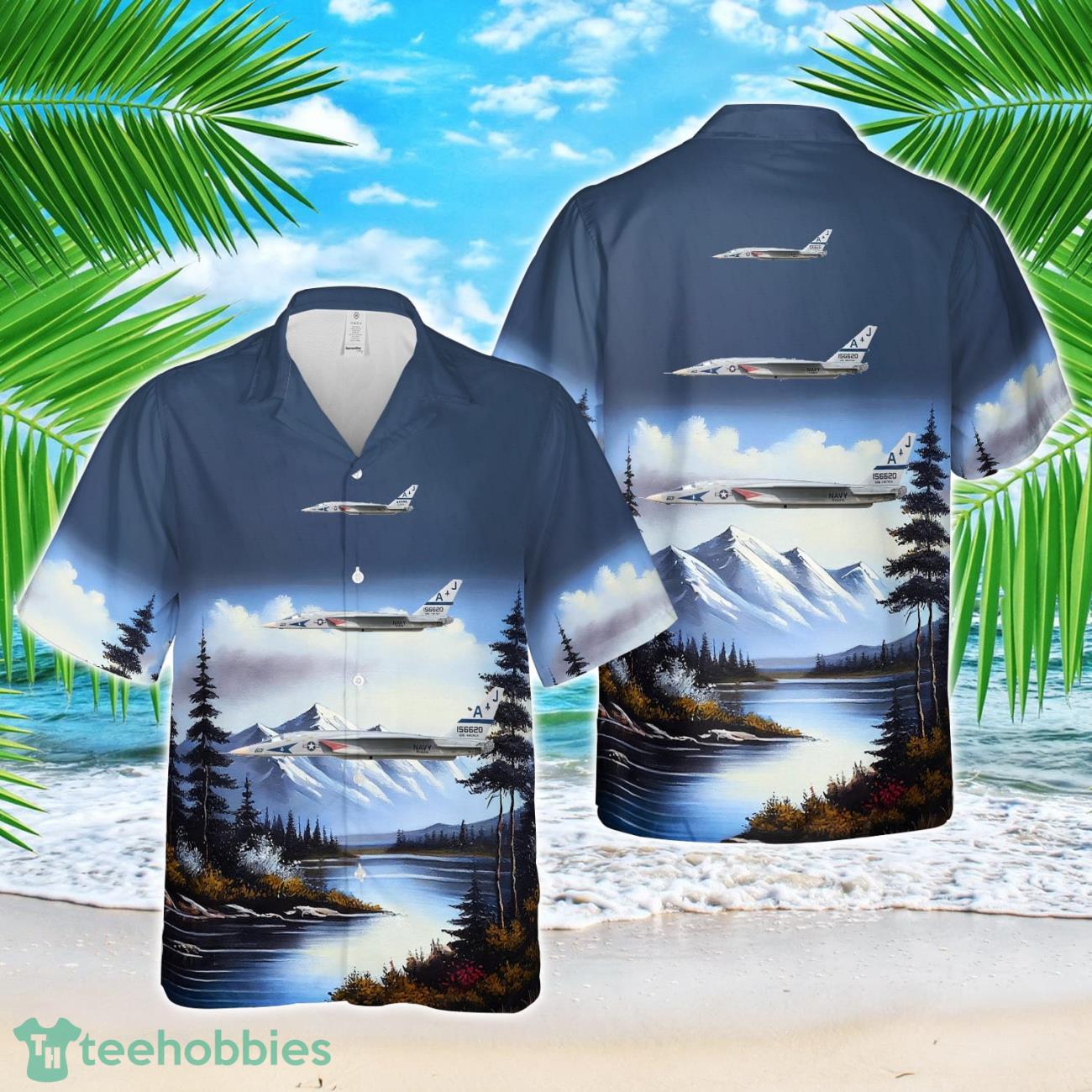 US Navy RA-5C Vigilante RVAH-6 Fleurs, AJ601 – 156620. CVW-8, USS America CV-66 – 1972 Hawaiian Shirt