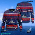 US Navy USS Gladiator MCM-11 Knitted Xmas Sweater For Army