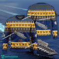 US Navy USS Nimitz CVN-68 Ugly Christmas Sweater AOP Gift Veteran