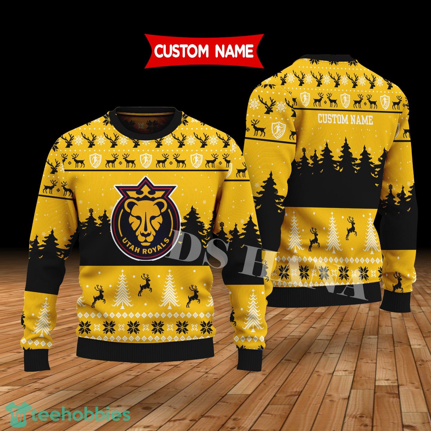Utah Royals Custom Name Merry Xmas Sweater For Soccer Sport Team’s Fans Sweater