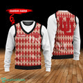 Utah Utes Custom Name New Style Sweater Ghile Style 3D Print Christmas Sweater