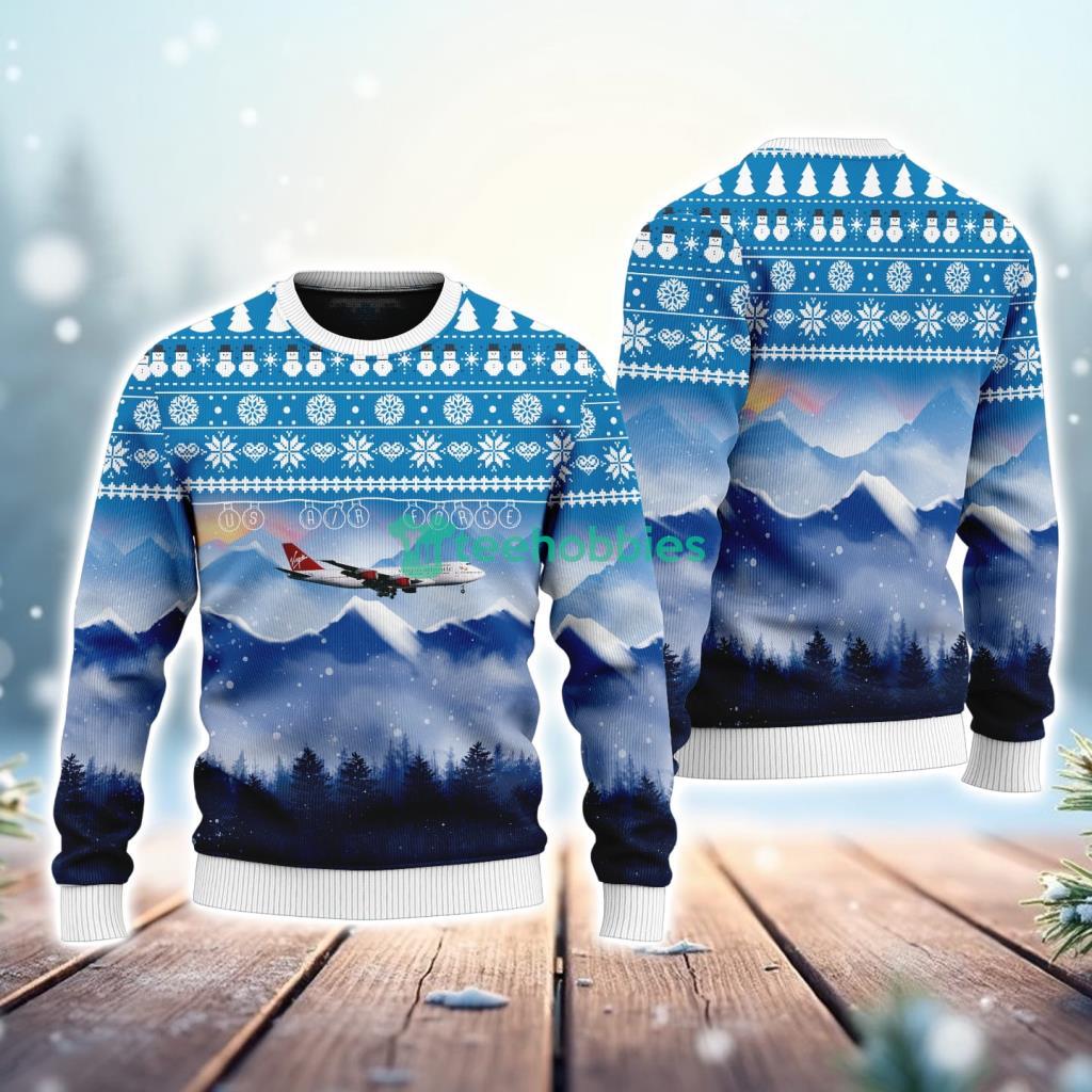 Virgin Atlantic Boeing American New Trend Ugly Sweater Christmas 3D Best Gift