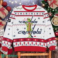 Washington Capitals NHL Grinch Ugly Christmas Sweater Team Holiday Christmas Gift