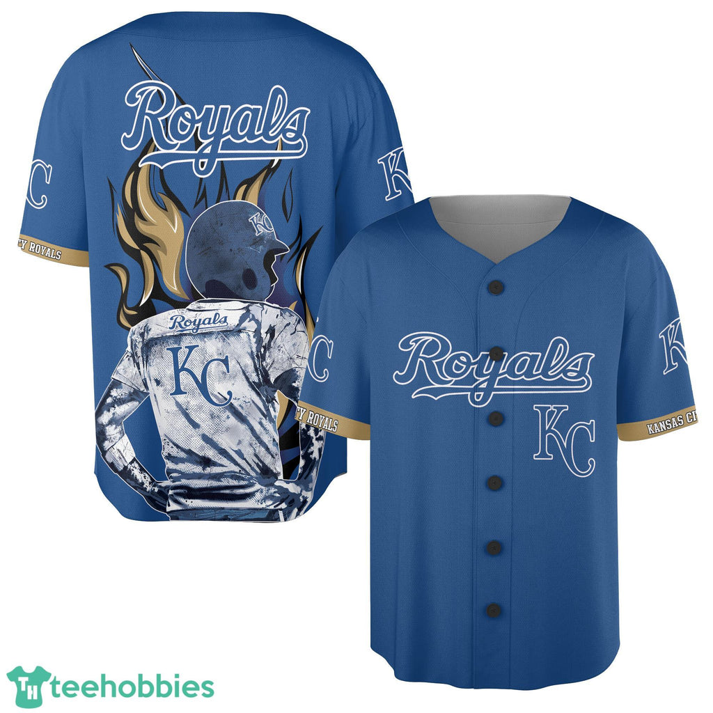 Wave Player Kansas City Royals Button Jersey For Fan