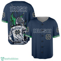 Wave Player Notre Dame Fighting Irish Button Jersey Gift Fans