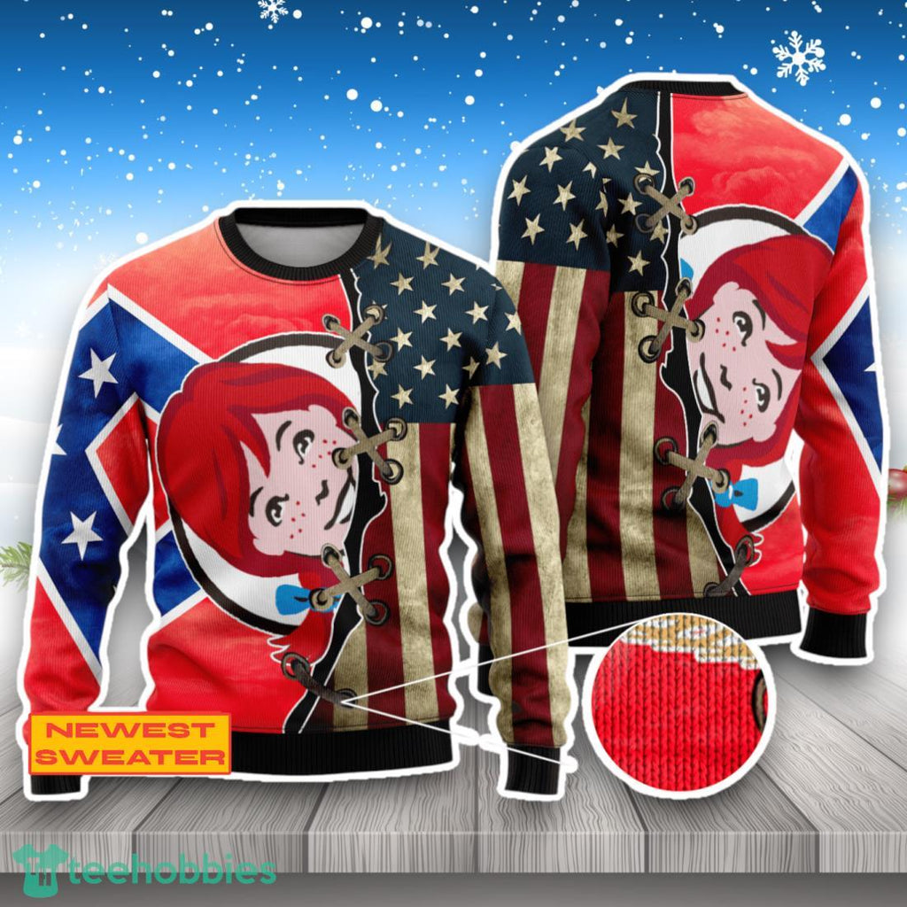 Wendy’s USA Flag 3D Sweater For Men Women