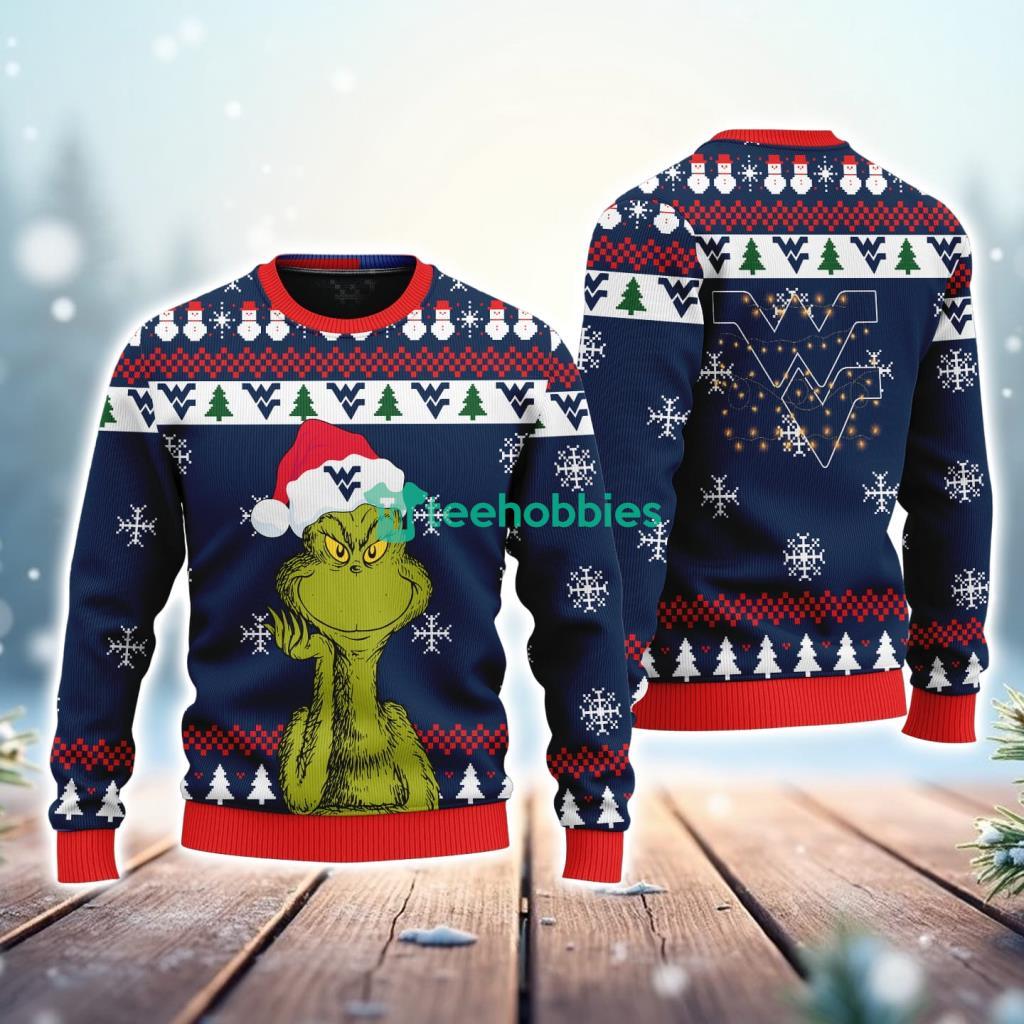 West Virginia Mountaineers NCAA The Grinch Funny Merry Christmas Uglly Sweater 3D New Trend