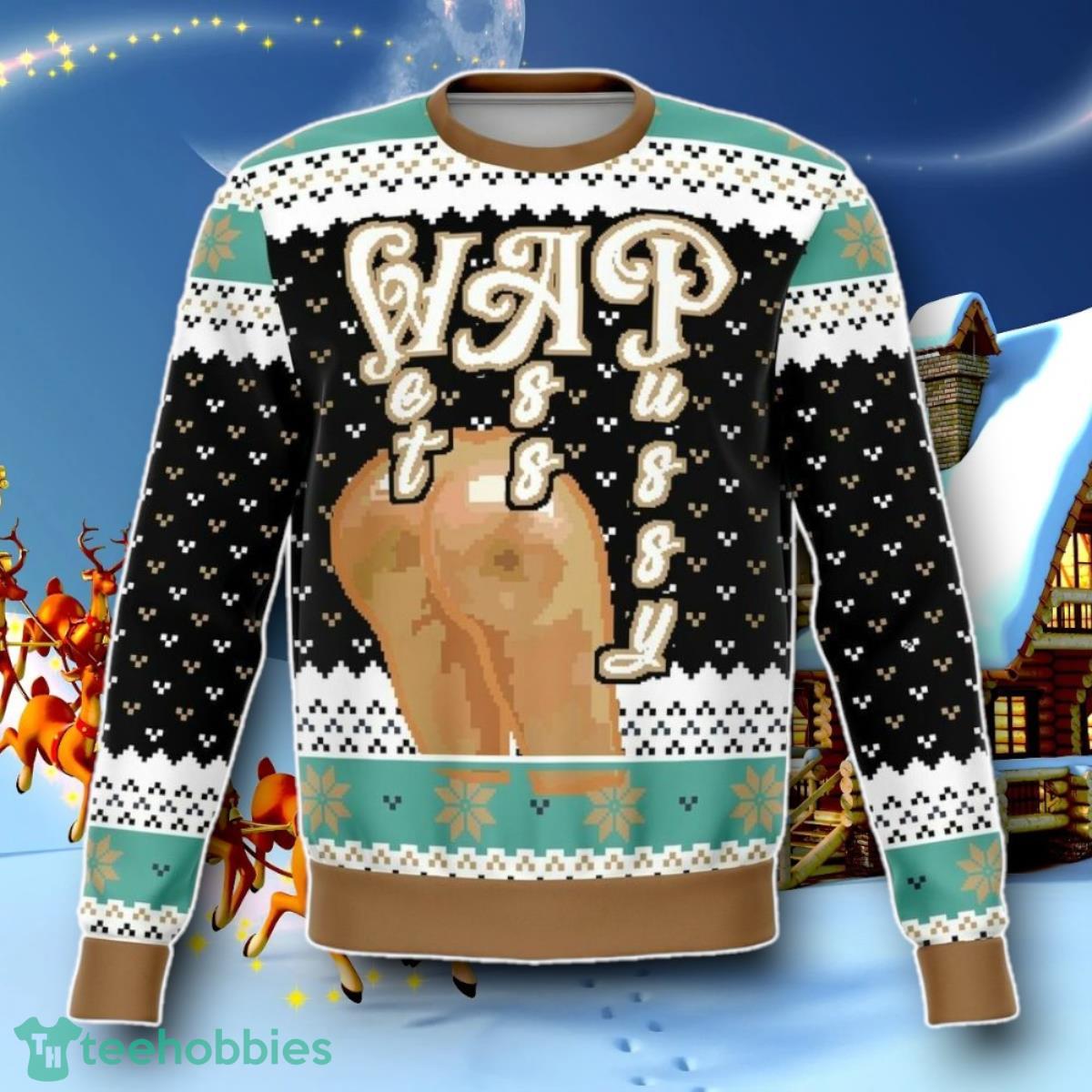 Wet Ass PuY Initials Ugly Christmas 3D Sweater Special Gift Jumper