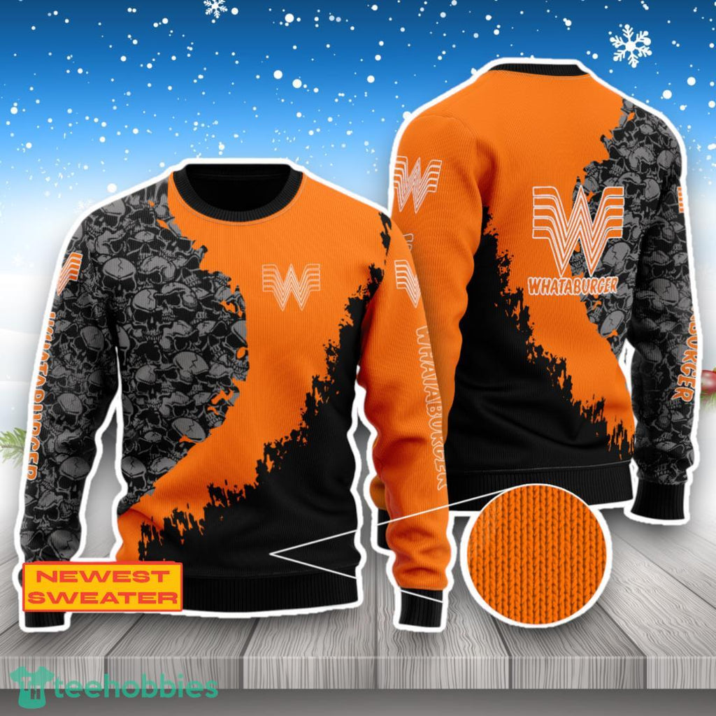 Whataburger Skull Halloween 3D Sweater For Men Women