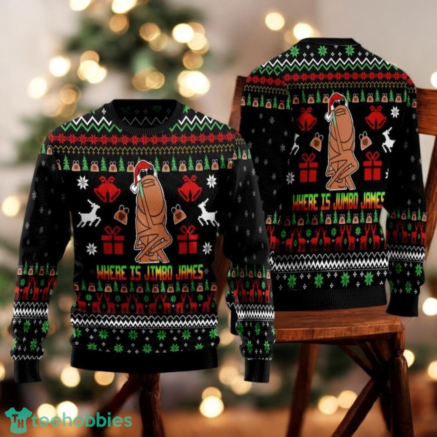 Where Is Jimbo James Ugly Christmas Sweater Marcus The Worm Sweater