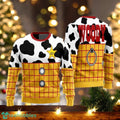 Woody Jessie Costume Ugly Christmas Sweater Cowboy Dis-ney Couple Xmas Sweater
